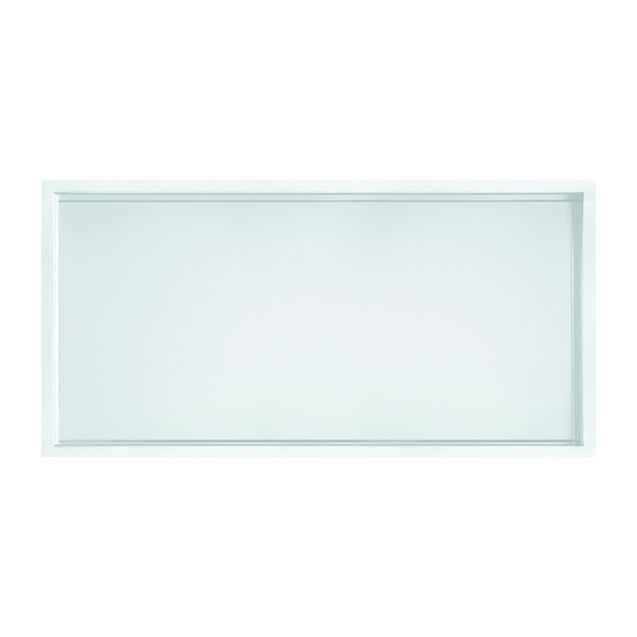 Niche de douche Décofast inox laqué blanc 300x600 mm design et étanche