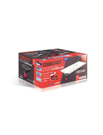 Lot De 6 Stabilifast Avec Rehausse (De 45 À 120Mm) 400x300x600 mm - Lazer