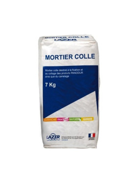 Mortier-colle gris pour fixation et carrelage Panodur sac de 7 KG - Lazer