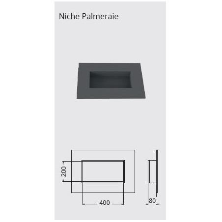 Niche PALMERAIE 400x200 mm - Lazer