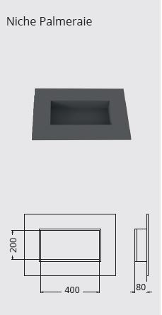 Niche PALMERAIE 400x200 mm - Lazer