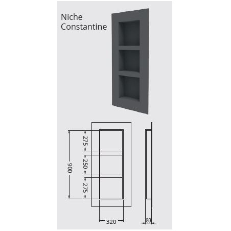 Niche CONSTANTINE 900x300 mm - Lazer