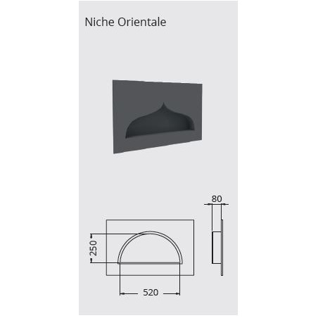 Niche ORIENTALE 500x250 mm - Lazer