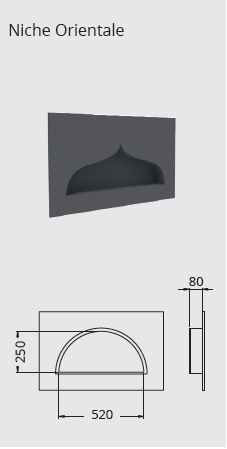 Niche ORIENTALE 500x250 mm - Lazer