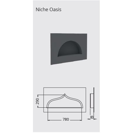 Niche OASIS 800x300 mm - Lazer