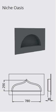 Niche OASIS 800x300 mm - Lazer
