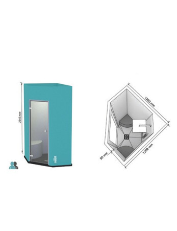 Cabine BAHIA 1200x1200 mm - Lazer