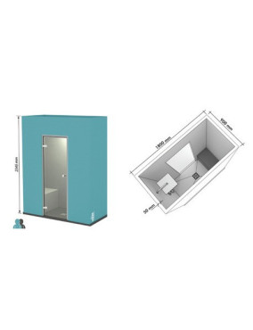 Cabine KASBA 1800x900 mm - Lazer