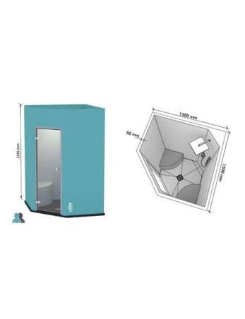 Cabine HASNA 1500x1500 mm - Lazer