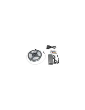 Kit ruban led chromo 5 m 12 V avec transfo + télécommande - Lazer
