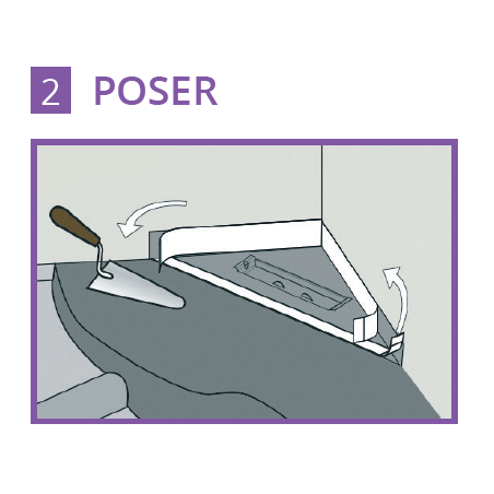 Caniveau d'angle inox Solusec Sortie Horizontale - Lazer