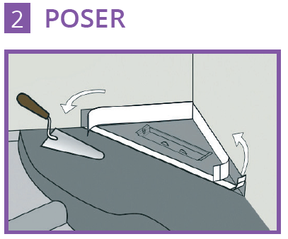 Caniveau d'angle inox Solusec Sortie Horizontale - Lazer