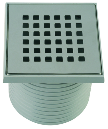 Grille Carrée 110x110 + Support Isotanche Diamètre 50 mm - Lazer