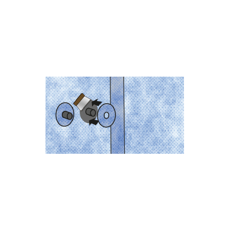 Collerette d'étanchéité Natosec pour tuyauterie 5x125x205 mm - Lazer