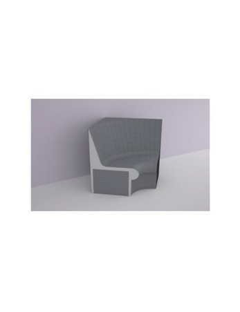 Banc ATIKA avec dossier angle - Lazer