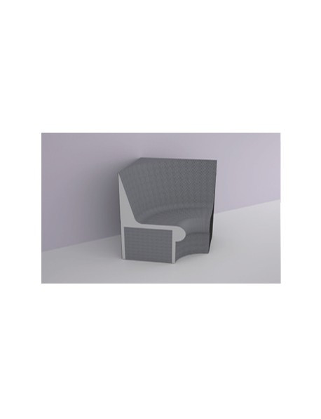 Banc ATIKA avec dossier angle - Lazer