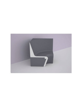 Banc SARAFON avec dossier angle - Lazer