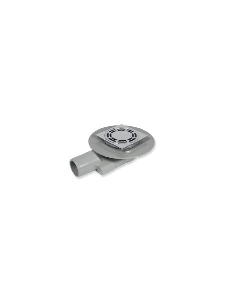 Siphon de sol PVC extra-plat avec grille patine - Lazer
