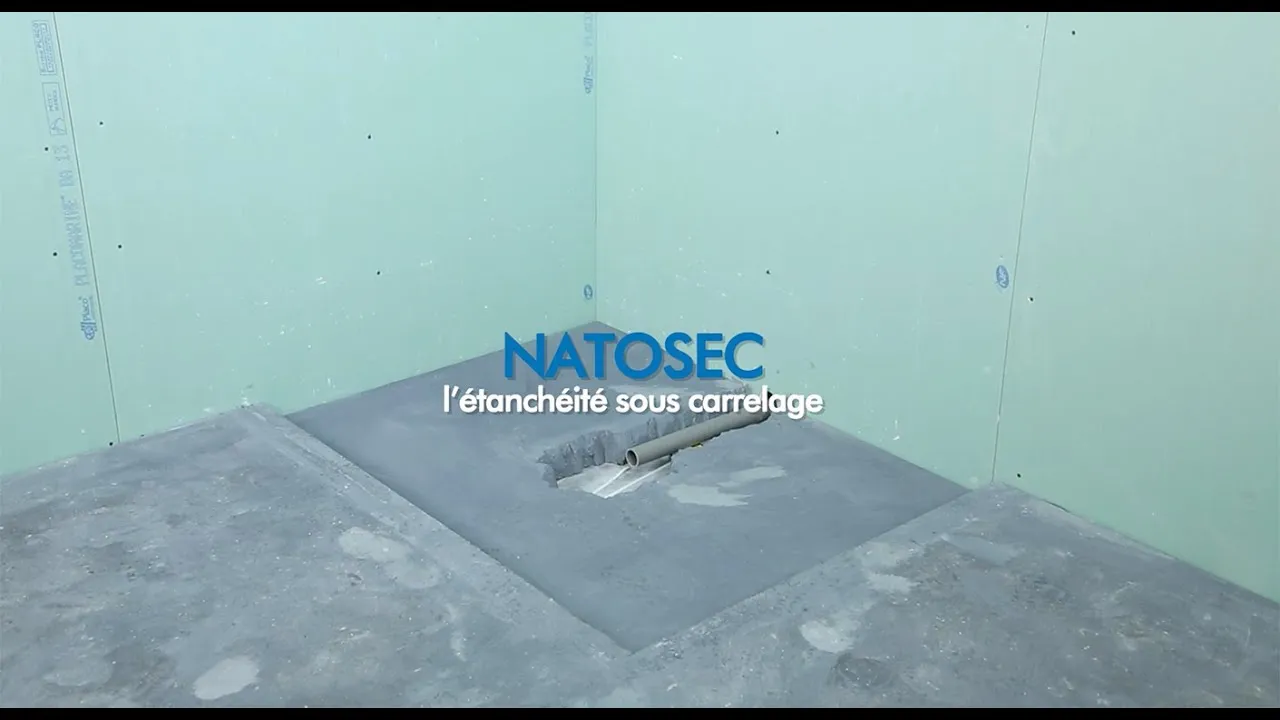 Comment installer la natte d'étanchéité Natosec