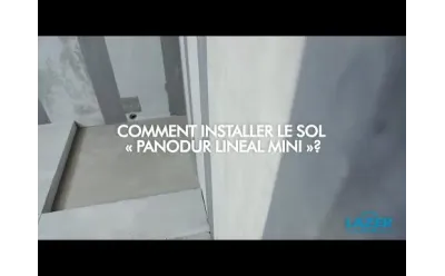Comment installer le receveur de douche prêt à carreler Panodur lineal mini ?