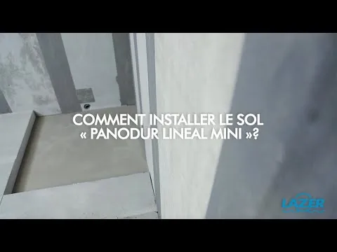 Comment installer le receveur de douche prêt à carreler Panodur lineal mini ?