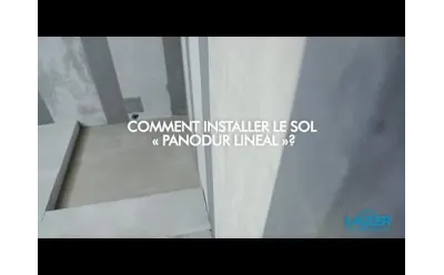 Comment installer le receveur de douche prêt à carreler Panodur lineal ?
