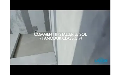 Comment installer le receveur de douche prêt à carreler Panodur Classic ?